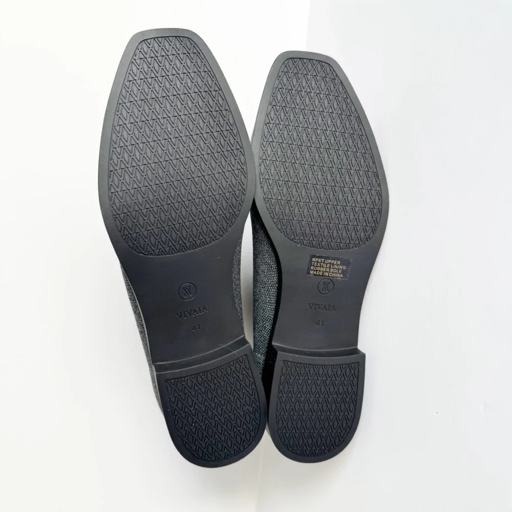 Vivaia Ryan Slip-On Square Toe Chelsea Ankle Boots in Grey | Size 41 NWOT - Picture 8 of 12
